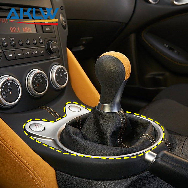 370Z 2009+ Carbon Fiber Center Console Gear Shift Trim