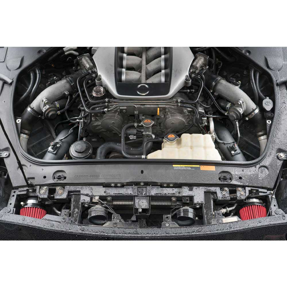 High Flow Dual 3" Air Intake System for 08-23 GT-R Nissan Skyline GTR R35
