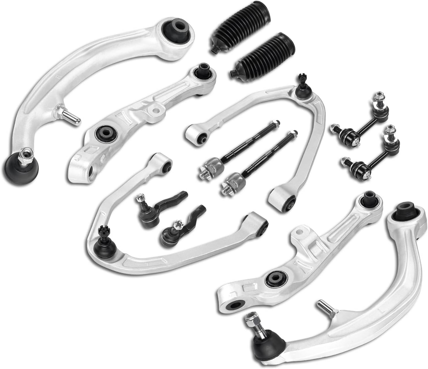 14Pcs Front Suspension Kit Upper G35 350Z RWD 2003-2009