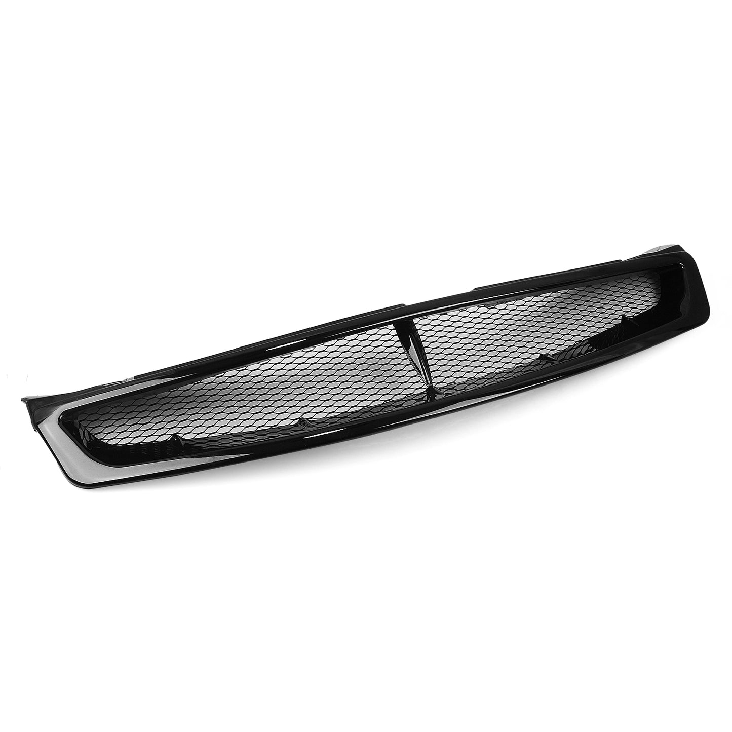 Front Bumper Grille / Upper Grill for Infiniti G35 2003-2007 2 Door Gloss Black
