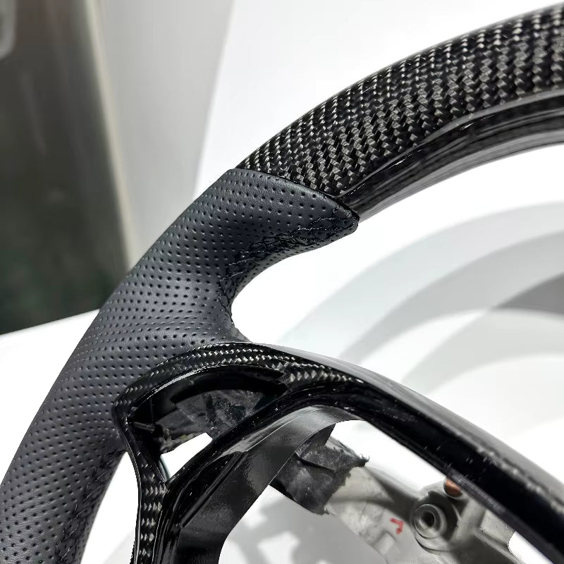 Infiniti G37 G25 Carbon Black  Leather Steering Wheel
