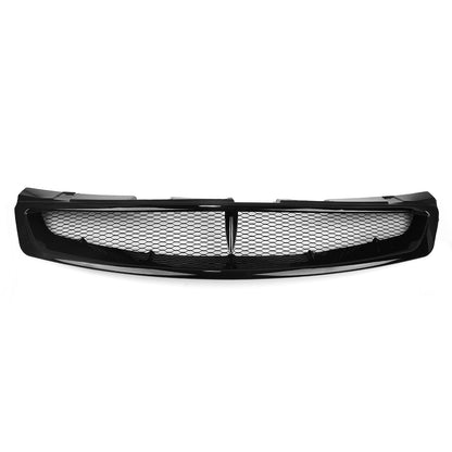 Front Bumper Grille / Upper Grill for Infiniti G35 2003-2007 2 Door Gloss Black